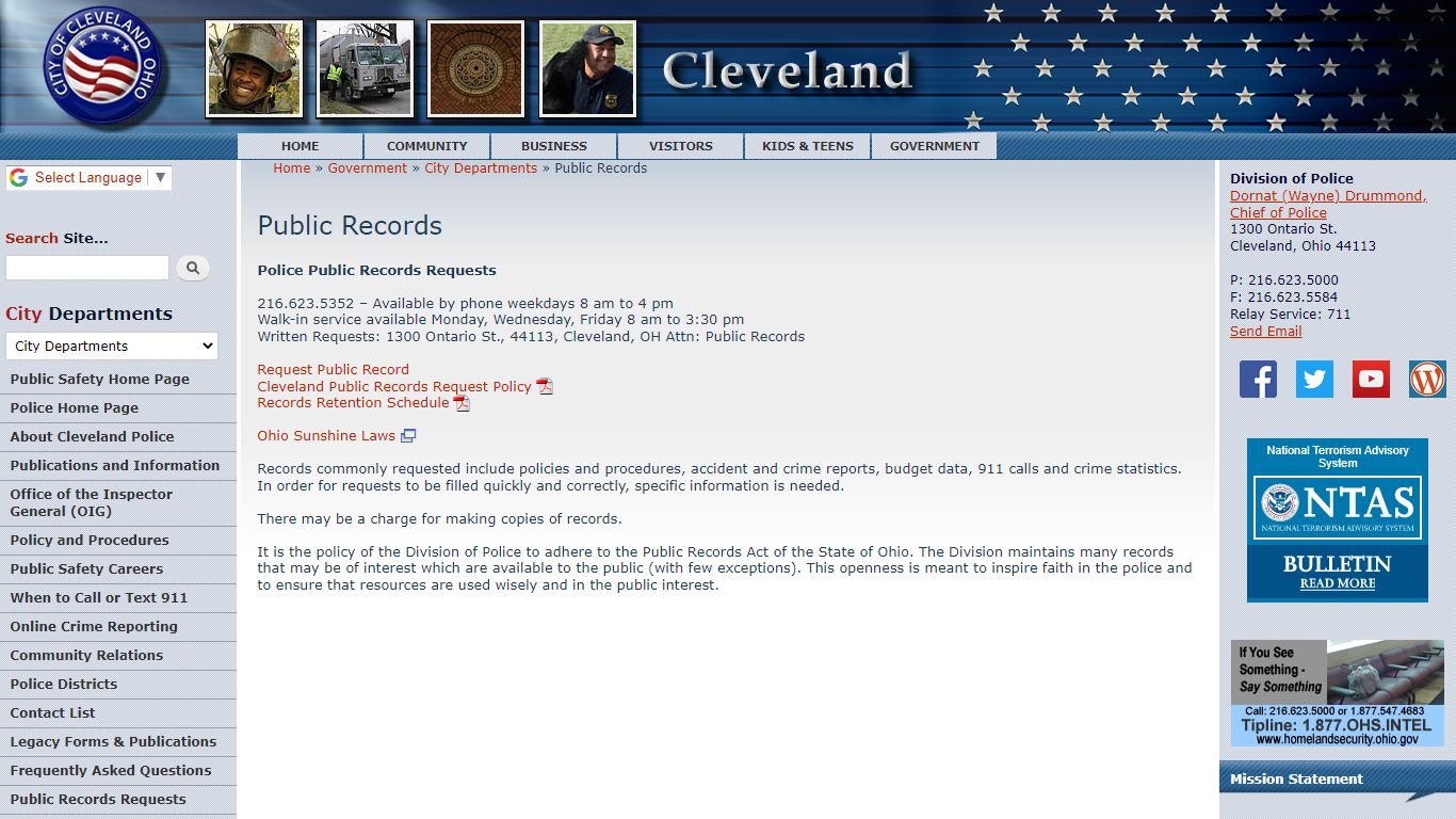 Public Records | City of Cleveland